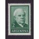 ARGENTINA 1959 GJ 1135B ESTAMPILLA NUEVA MINT PAPEL MATE BLANDO U$ 6,50